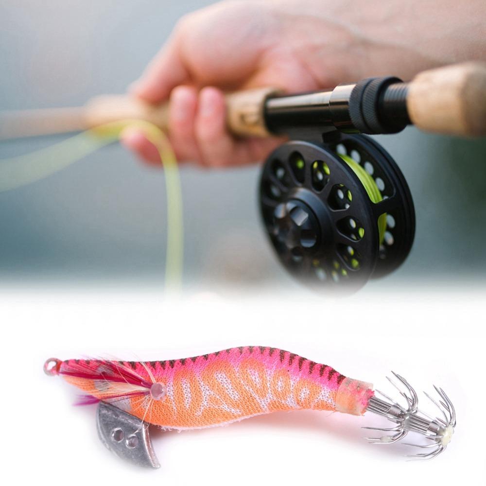 4Pcs Glow Shrimp Jig Multicolor Fishing Lures Durable Luminous Bait  Dawn Fishing
