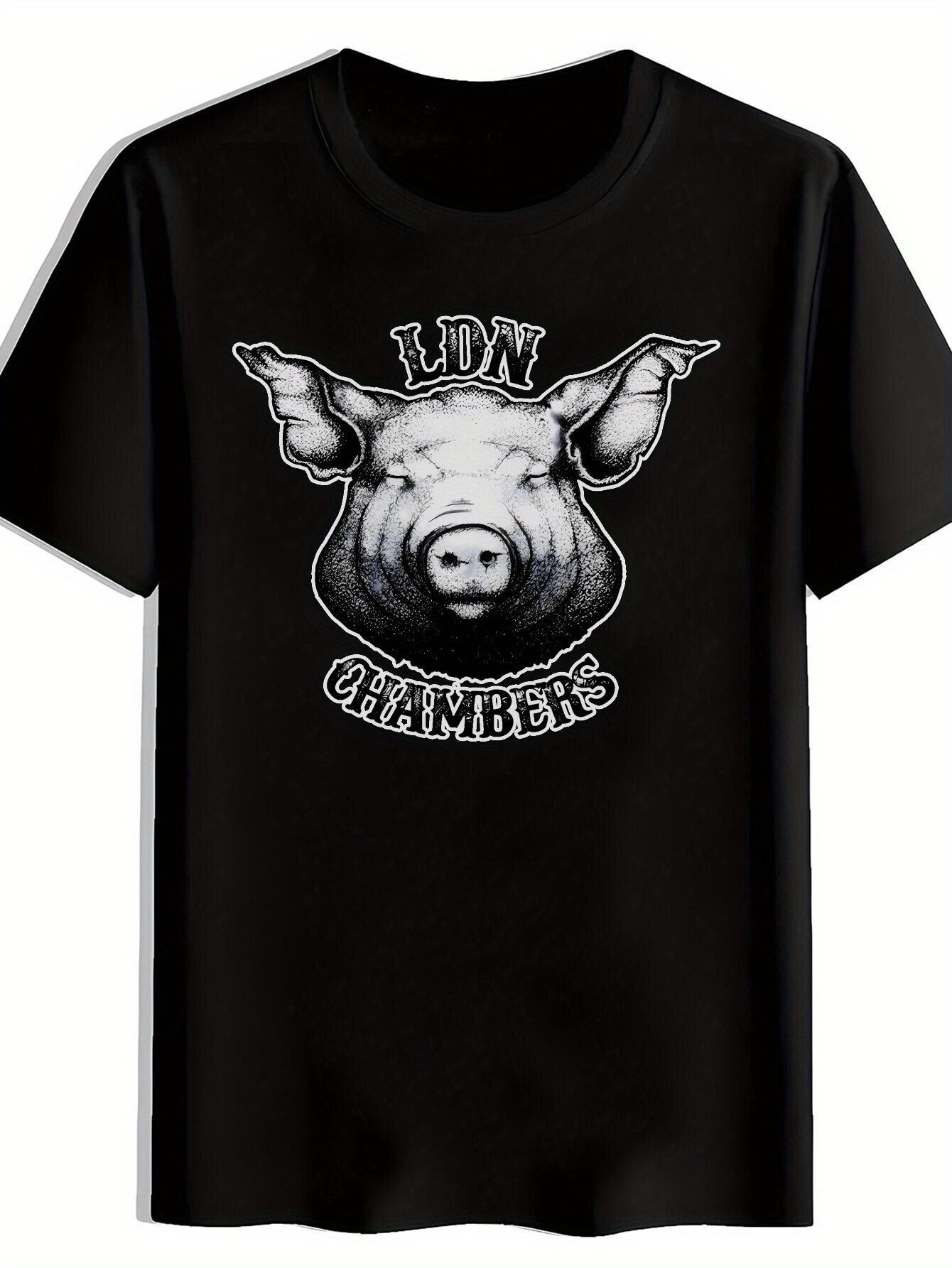 

Fun Trendy Pattern Print Short Sleeve T-shirt L