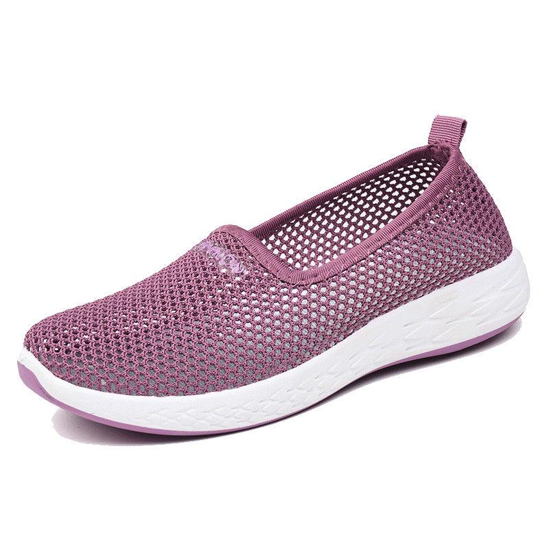Cloth Shoes Summer Mesh Shoes Women's Non Slip Comfortable Casual Shoes Breathable