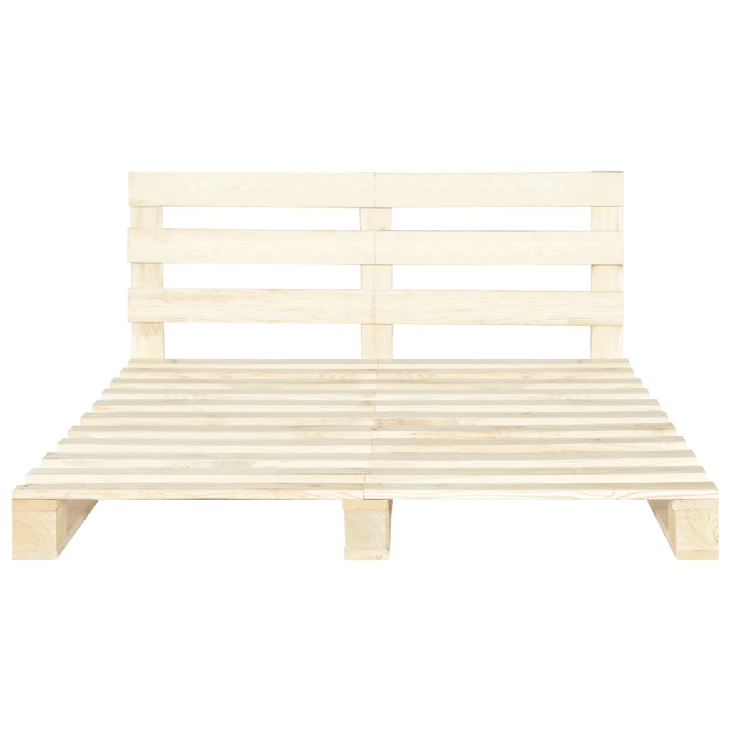 vidaXL Palettenbett Massivholz Kiefer 160×200 cm