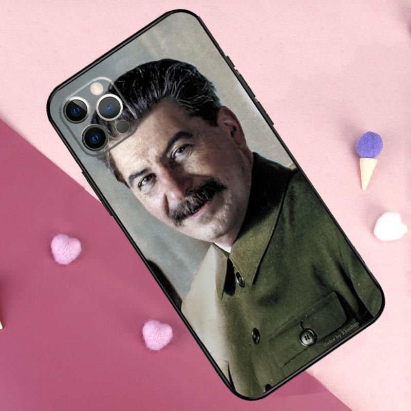 Russian Stalin Ussr Case For iPhone 15 16 14 Pro Max Plus 13 12 Mini 11 Pro Max X XR XS Max 7 8 Back Cover