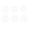 50pcs Paper Clips Cute Rose Shaped Decorative Metal Paperclips with Storage Box for School Office