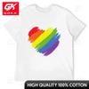 Rainbow Heart TShirt Anime Figures Anime Tshirt T Shirts for Unisex Cute Funny Vintage Graphic T Shirts