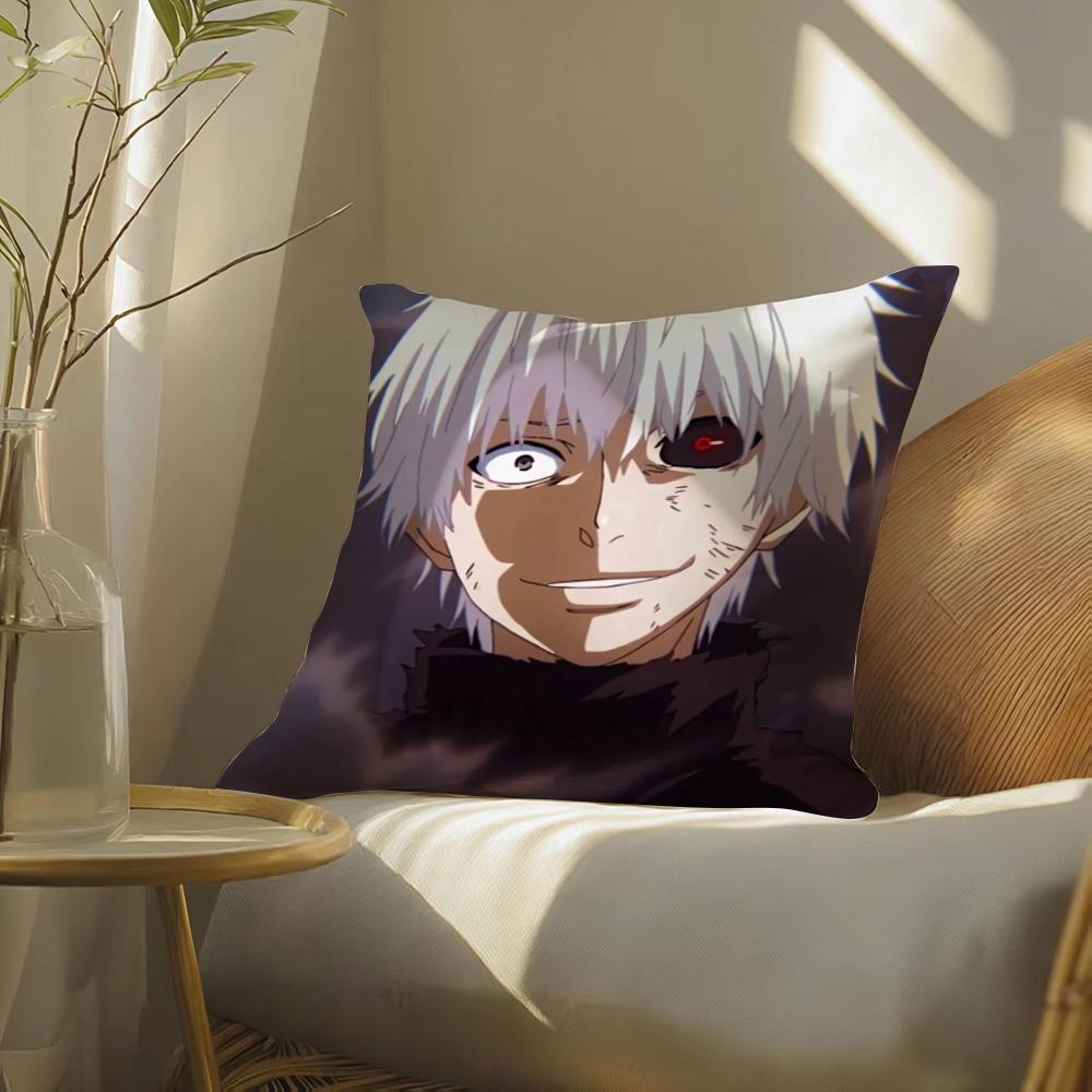 

T-Touka Kirishima Pillow Case Silky Elegant Comfort Sofa Bed Invisible Zipper 30cmx30cm