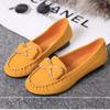Hot Sale Women's Flat Shoes Summer Shallow Loafers Suede Womens Work Shoes Butterfly Knot Women Shoes Soft Sole Zapatos De Mujer