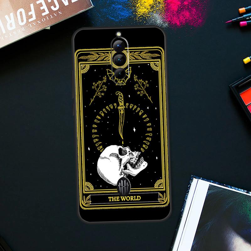 Death Tarot Case For ZTE Nubia Red Magic 9 8 8S Pro Plus RedMagic 6 7 Pro 6S 7S Pro 5S 6R 5G Back Cover