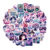 10/30/50PCS Fantasy Purple Cute Cartoon Stickers Aesthetic DIY Laptop Luggage Skateboard Graffiti Decals Fun for Kids Toys Gift