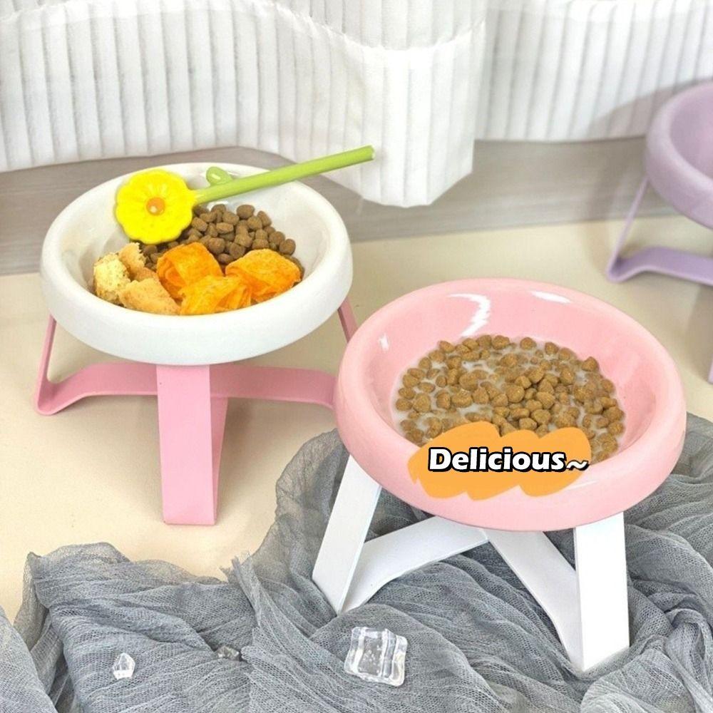 Neck Protection Pet Bowl High Feet Dog Bowl New Cat Bowl  Pet Supplies