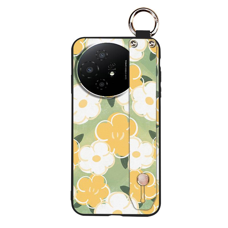 Fashion Design Protective Phone Case For TCL 50 Nxtpaper 5G/50Pro Nxtpaper 5G Wristband Kickstand Dirt-resistant Flower