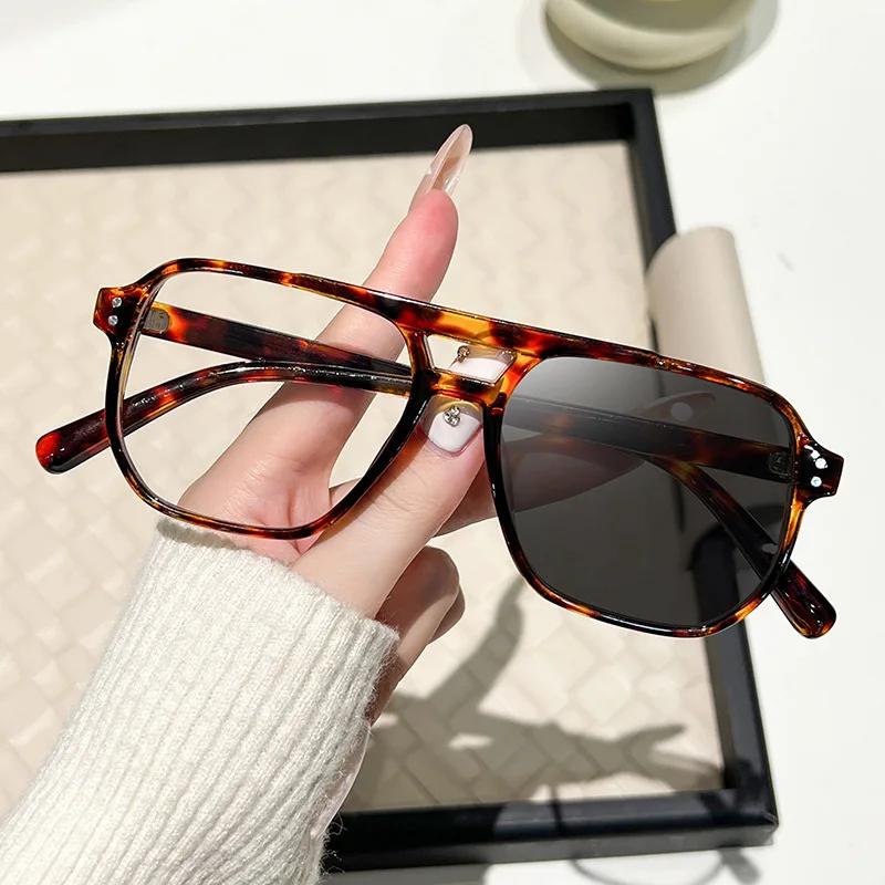 Fashion Cat Eye Men Women Photochromic Plastic Blue Light Blocking Spectacle Eyeglasses Frame Female Unisex Computer Eyewear