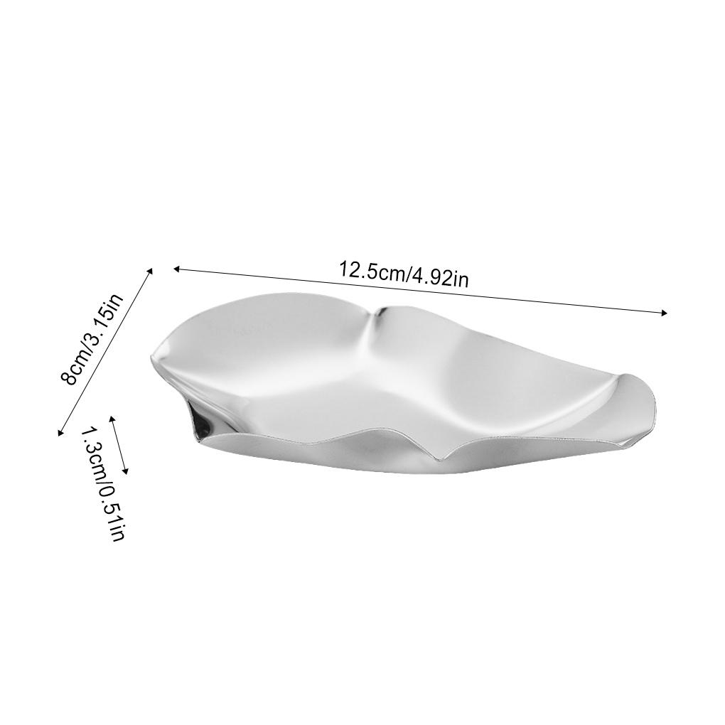 Sauce Dish Portable Stainless Steel Appetizer Tray Roast Spice Seasoning Plates Condiment Washable Dipping Household Kitchen