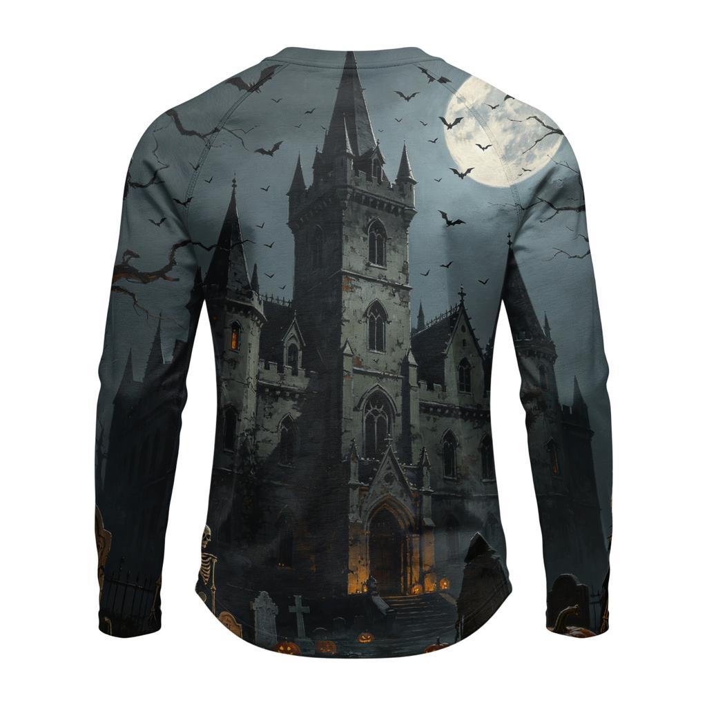 Men's Long Sleeve Shirt Loose Fit Casual Versatile Halloween Top
