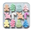 Christmas Silicone Chocolate Molds Candy Baking Moulds Handmade Santa Claus Snowman Xmas Tree Gingerbread Man Mold