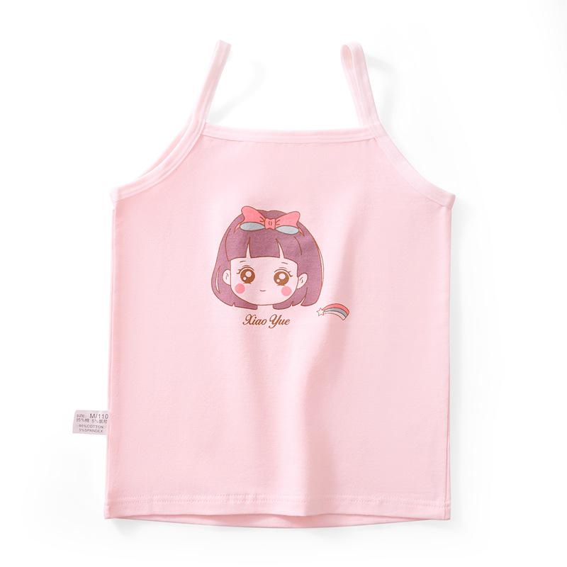 

Korean Style Pure Cotton Toddler Girls Camisole L for 35-45 lbs, 115-125 cm tall
