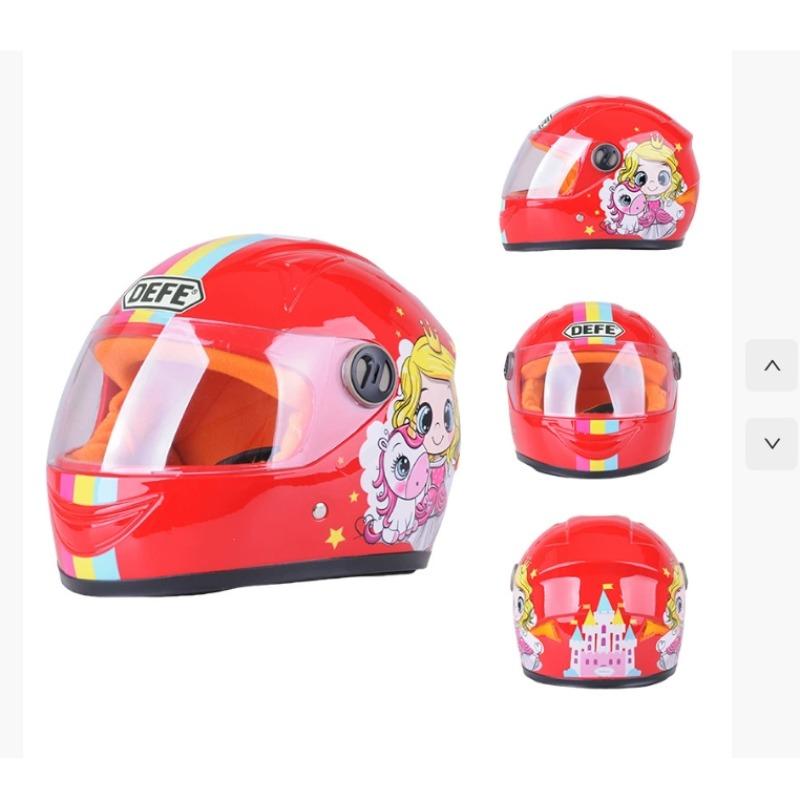 

Children Helmet Motorcycle Helmets Scooter Helmet Sunshade Sun Protection Crash Helmet Boy and Girl Kid Lovely 42-52CM M жёлтый