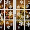 1 Pcs Window Christmas Sticker Cartoon Detachable Santa Snowman Home Decoration PVC Decal Glue New Year Glass Mural Party Decor