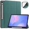 Trifold Stand Slim TPU Leather Magnetic Smart Flip Case for Samsung Galaxy Tab S10 Fe Plus 13.1 Inch SM-X620 With Pen Holder