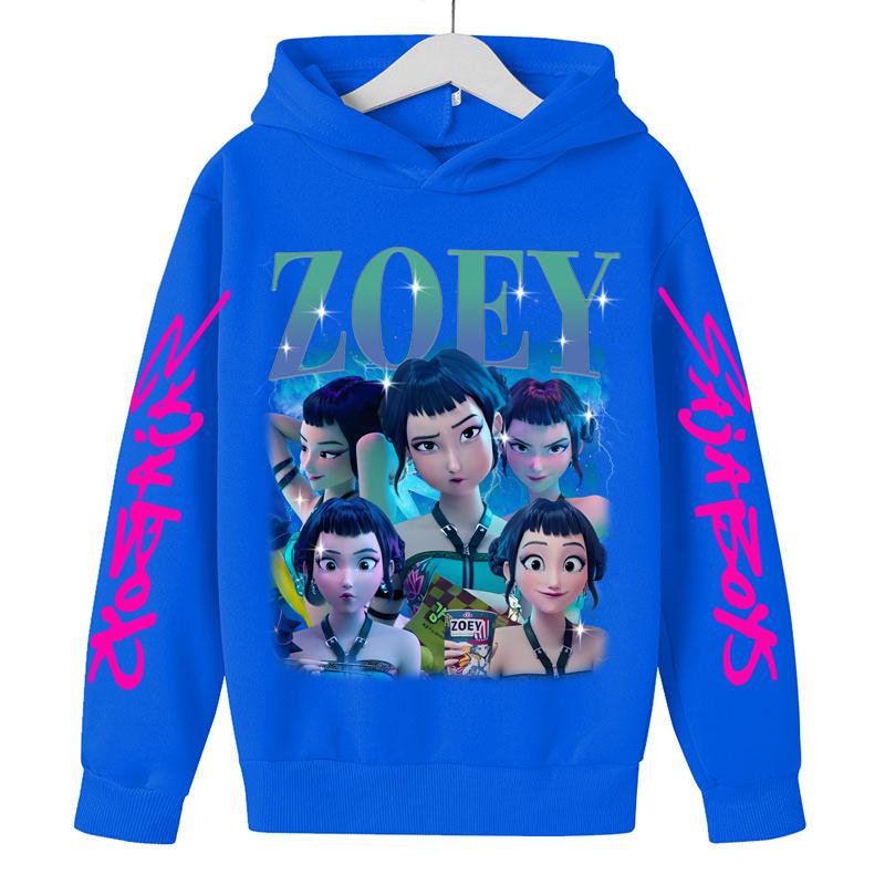 Movie New Kids K-Pop Demon Hunters Hooded Tops Toddler Girl Clothes KPop Demon Hunters Hoodie Girls Fashion Casual Sweatshirt