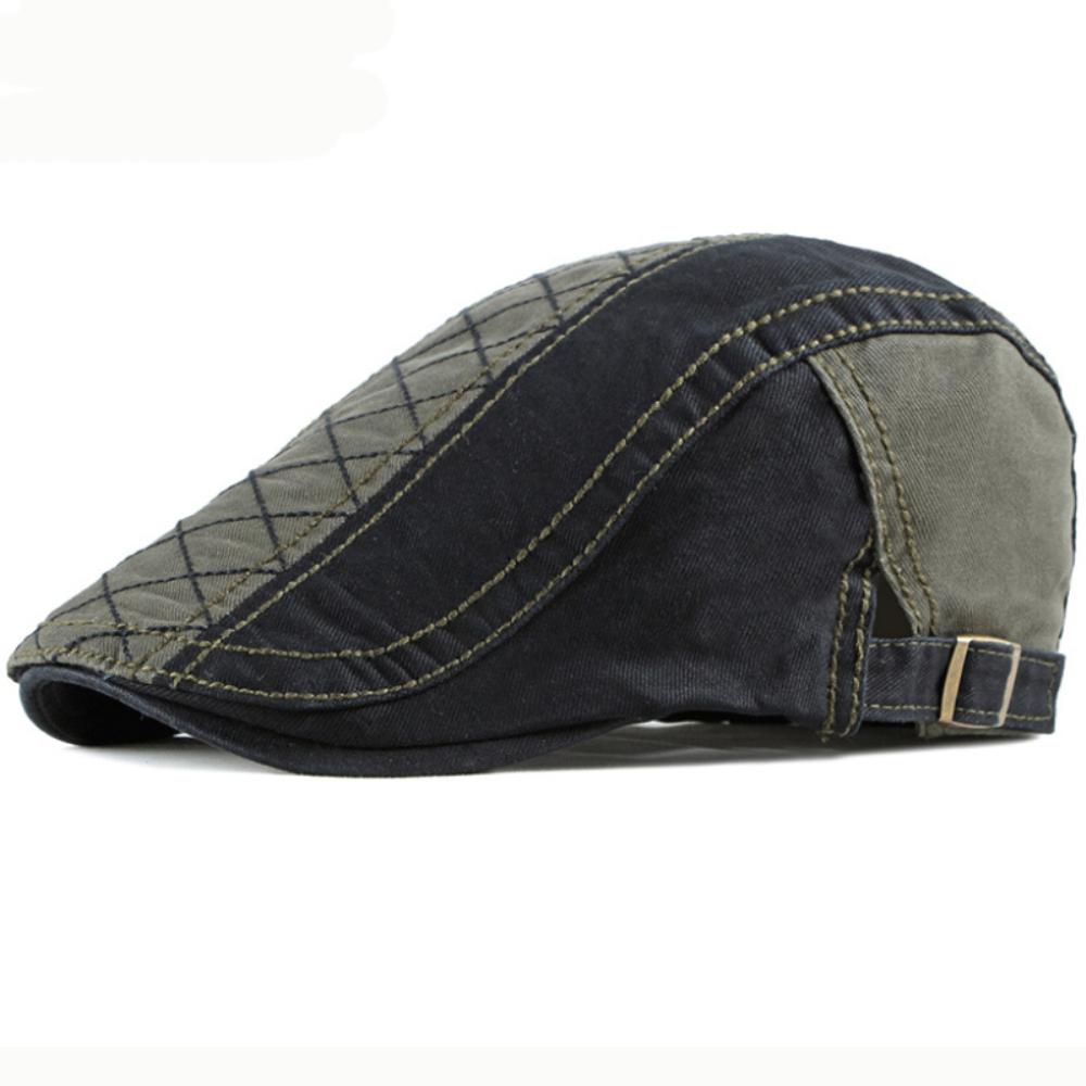 HT4619 Beret Cap Men Women 100% Cotton Spring Summer Hat Cap Artist Painter Beret Hat Adjustable Ivy Flat Cap Male Female Berets