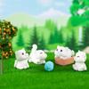 Miniaturní figurky zvířat Malá kočka Řemesla z pryskyřice House Micro Fairy Garden Diy Doplňky Kreativní domácí dekorace do auta