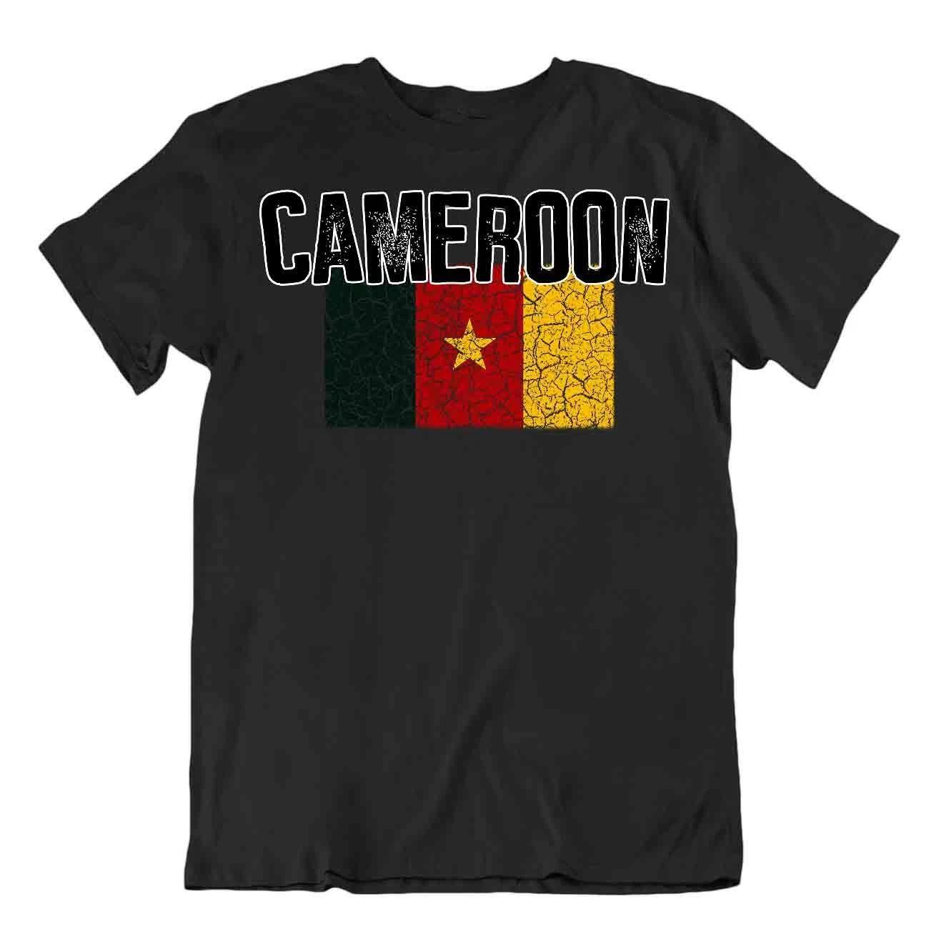 Flag T-Shirt Cameroon Fashion Country Souvenir Gift Tee Pride logo 2XL