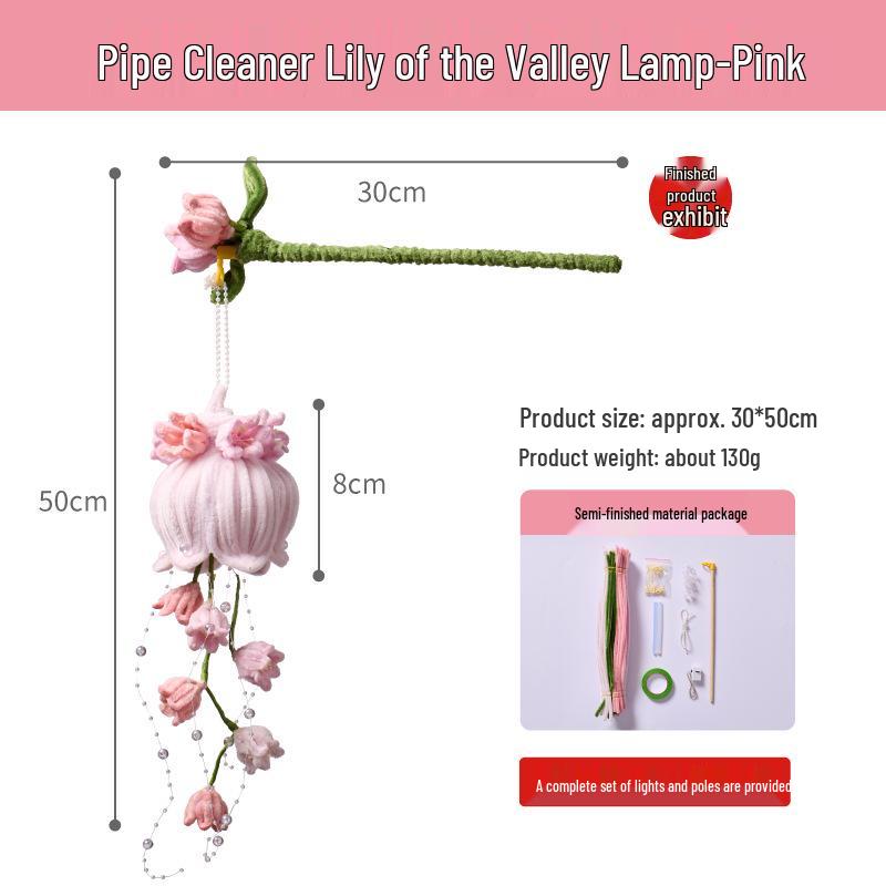 Year of the Horse Flower Lantern: DIY Lily of the Valley Twist Stick for Kids Mid-Autumn Night Tour