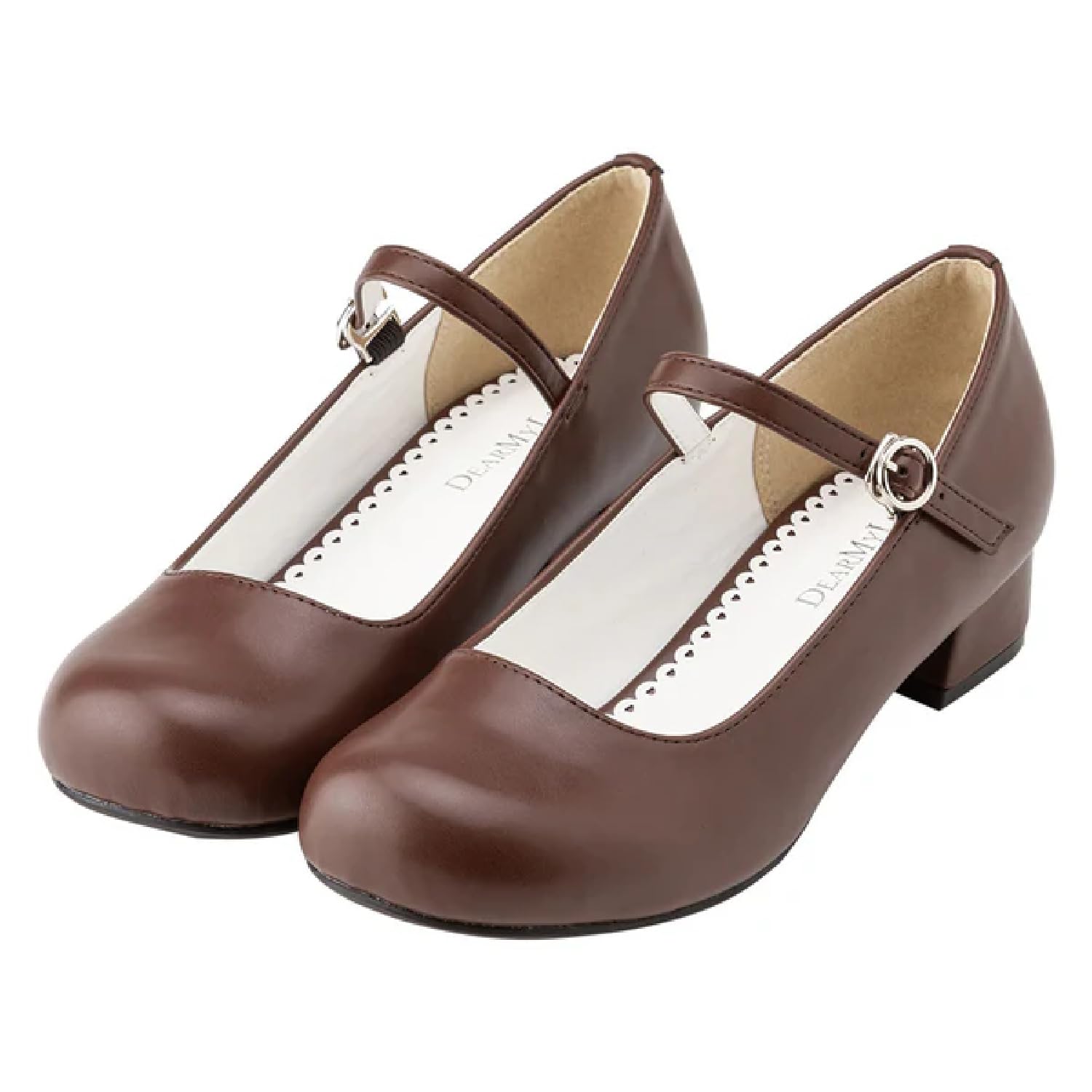 Yumetenbou Women s 3cm Heel Lolita Pumps Smooth Brown Size 210 cm Product Code 532885 8518₽