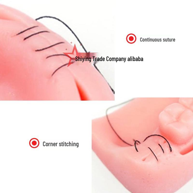 Silicone Suturing Knot Tying Practice Model for Oral and Skin Surgery Training