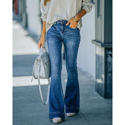 Autumn and Winter Hot Style Slimming Slightly Flared Jeans and Trousers