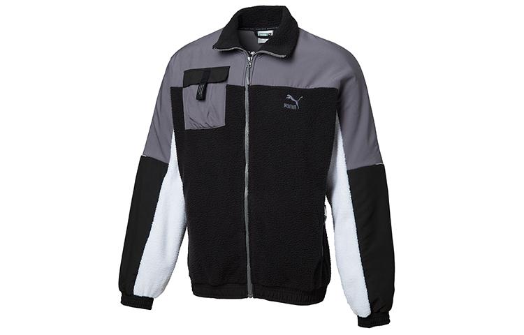 PUMA Jackets Men s Black Stand Collar Moderate Other 596731-01 XS