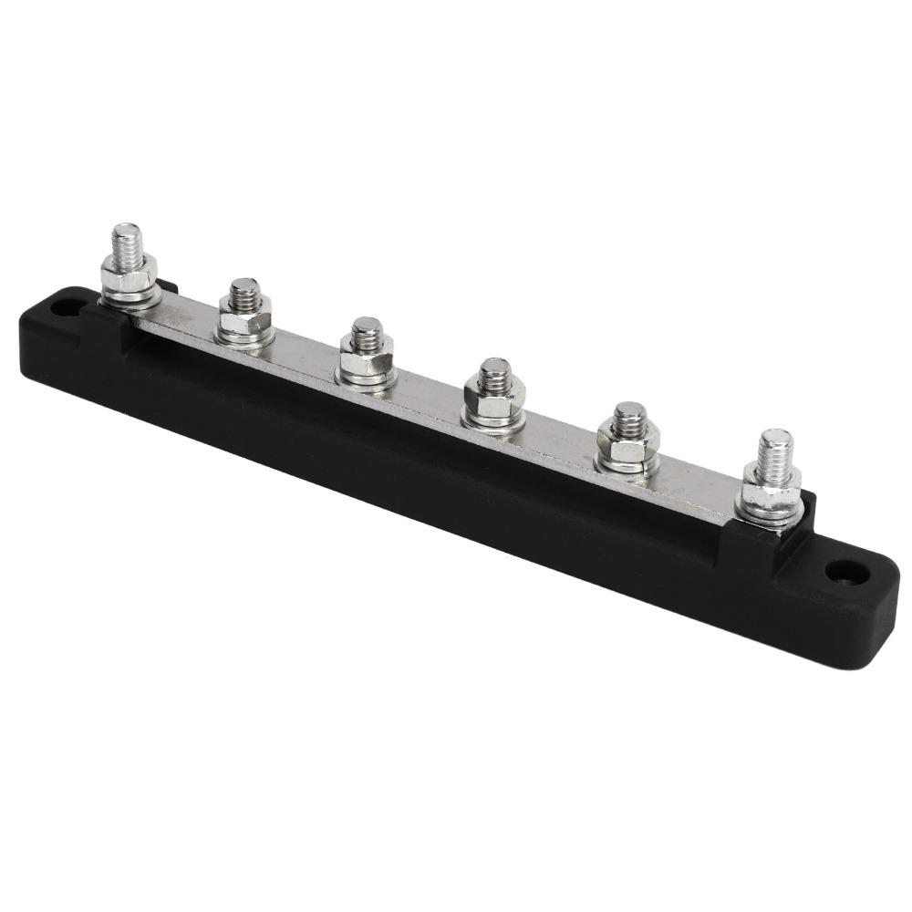 M6 Screw Terminal Block 6 Terminal Bus Bar Marine Power Distribution Distribution Block  Vehicle