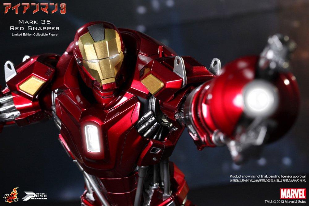 Power Pose Iron Man 3 omezená pohyblivá figurka Iron Man Mark 35 1/6 (Kanic červený) (2. zásilka)