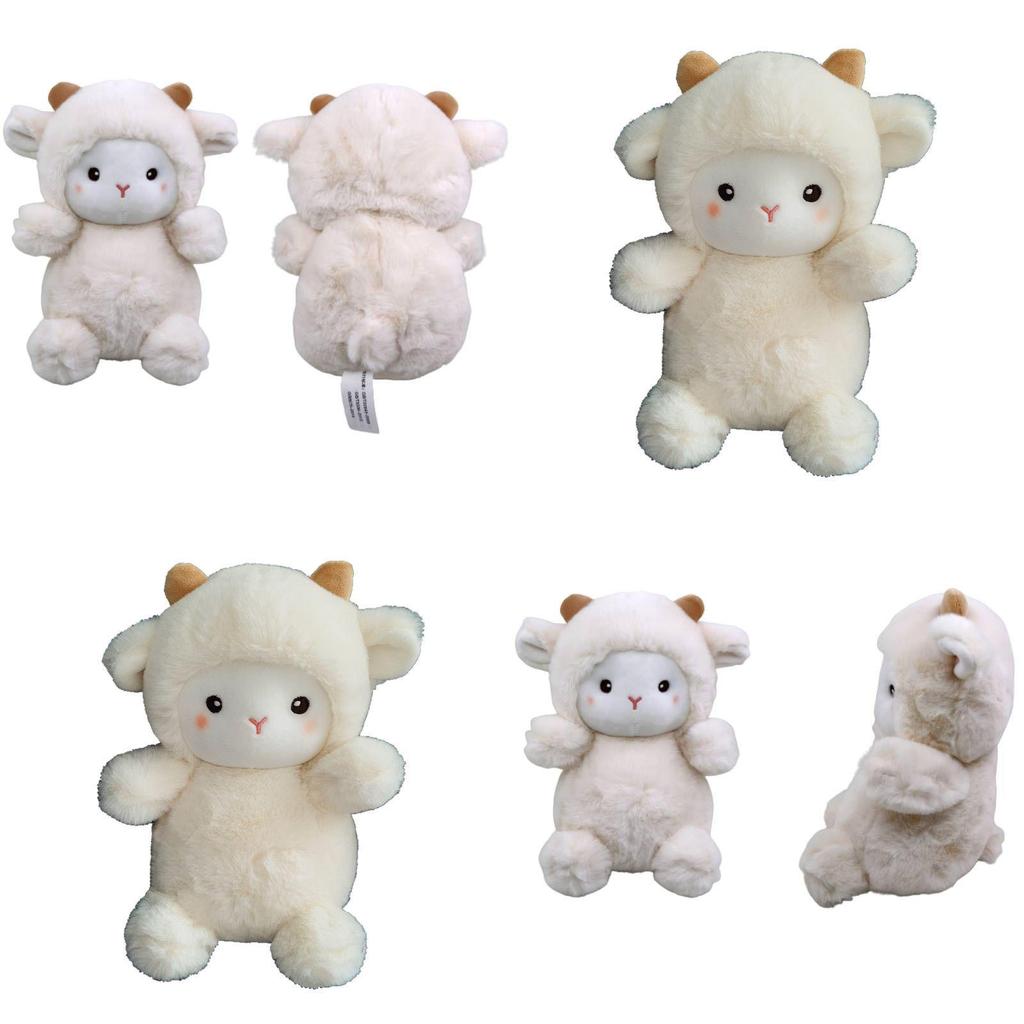 Soft And Huggable Plush Polk Lamb Doll For Kids Perfect Home Decoration And Christmas Gift