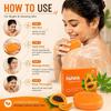 Morvin Papaya Bath Soap Bar - Enriched with Papaya Extract, Kojic Acid & Shea Butter for Dark Spot & Acne Removal – (75gm, Pack of 6).