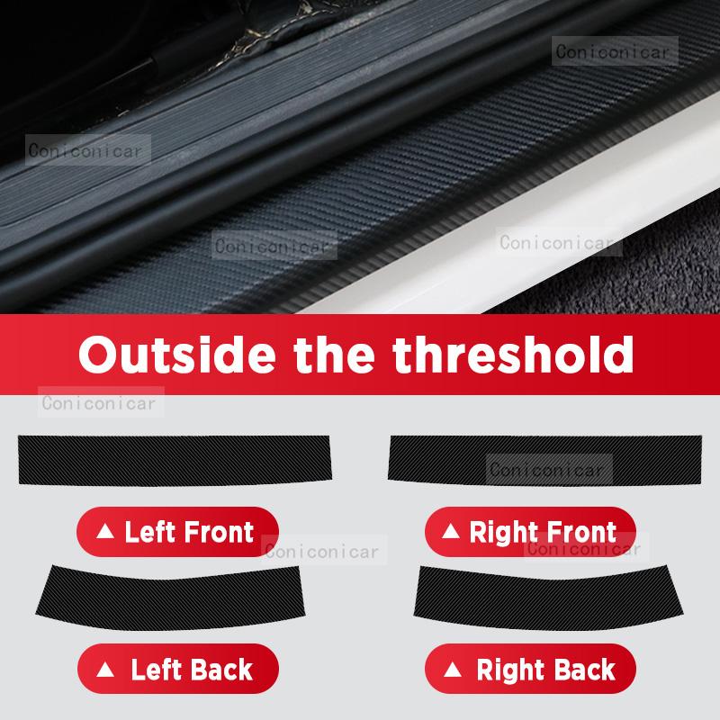 Auto Kohlefaser Türschweller Aufkleber Für GEELY New Preface GL GF 2025 Einstiegsleiste Pedal Kratzschutz Innendekor Zubehör