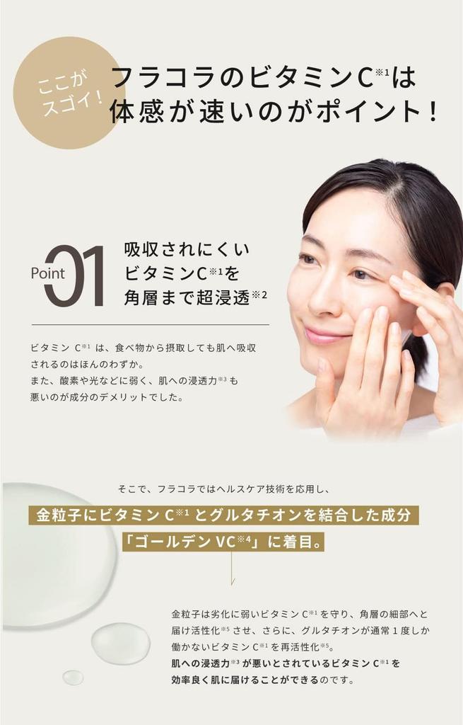 Fracora Vitamin C Golden Vitamin 15mL Serum, VC, Autophagy, C, Glutathione,