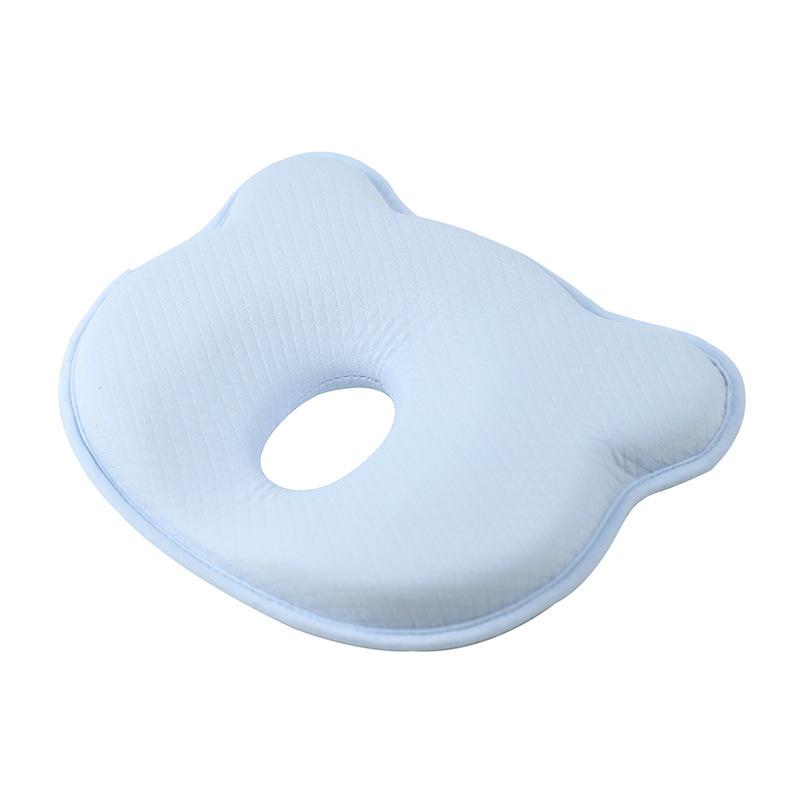 Baby Pillow for Newborns 0-1 Year Slow Rebound Memory Foam Infant Head Shaping Pillow Breathable Soft Surface Support One Size синий