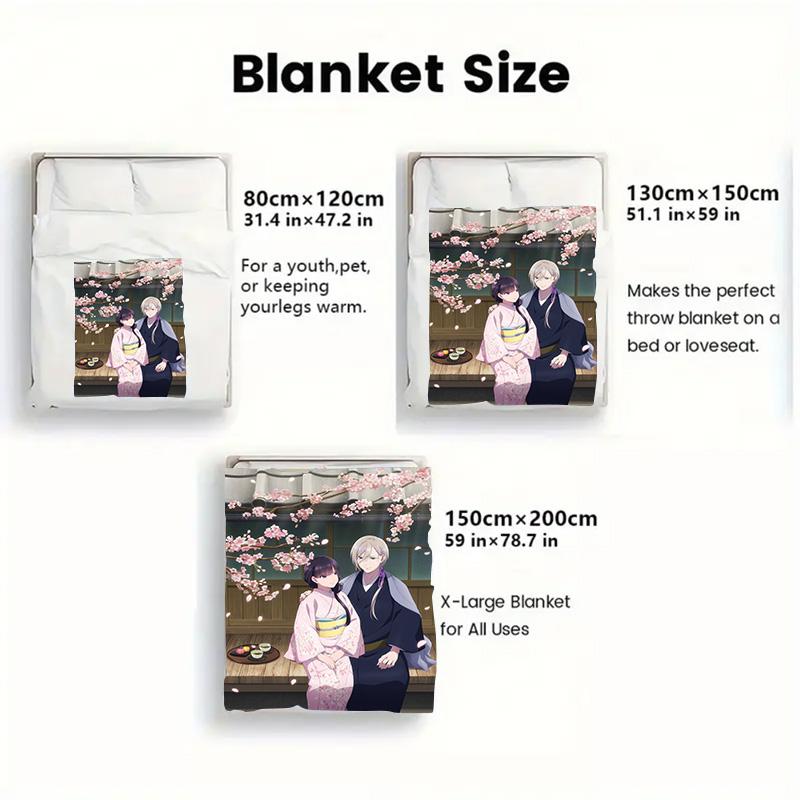 My Happy Marriage 2D Flat Pattern Flannel Blanket High quality All Seasons Warmth and Comfort Perfect for Christmas Gifts.DMT0925217
