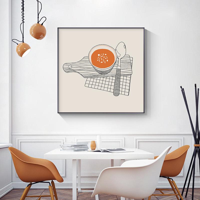 Severské minimalistické zátiší Umělecké obrazy na plátně Domácí dekorace Kreslený obraz do obývacího pokoje Ložnice a obrázky Jídlo Plakát