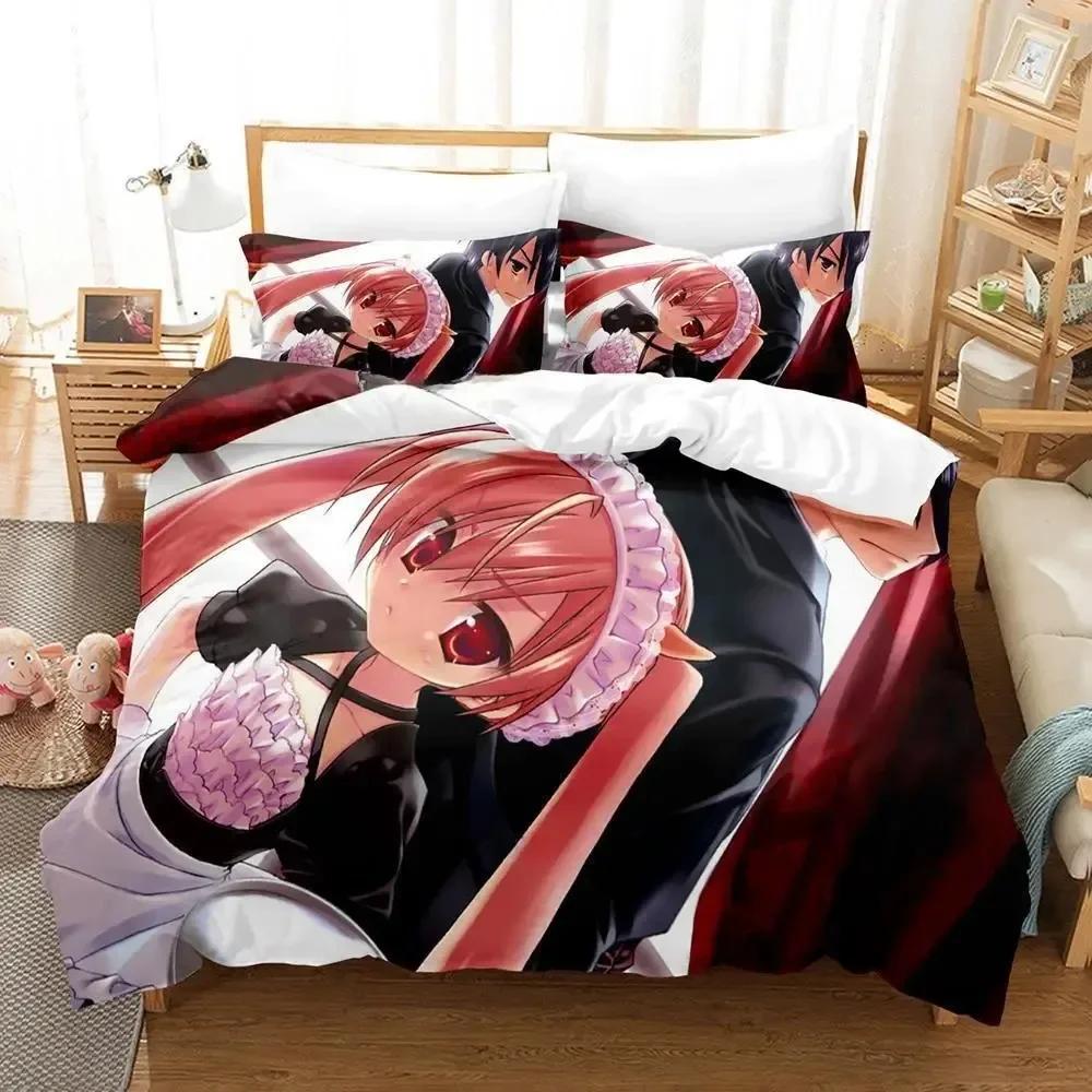 3d Anime Game Aria the Scarlet Ammo Bedding Set Printed With Pillowcase Bed Duvet Cover Soft Single Double Queen Super King Size