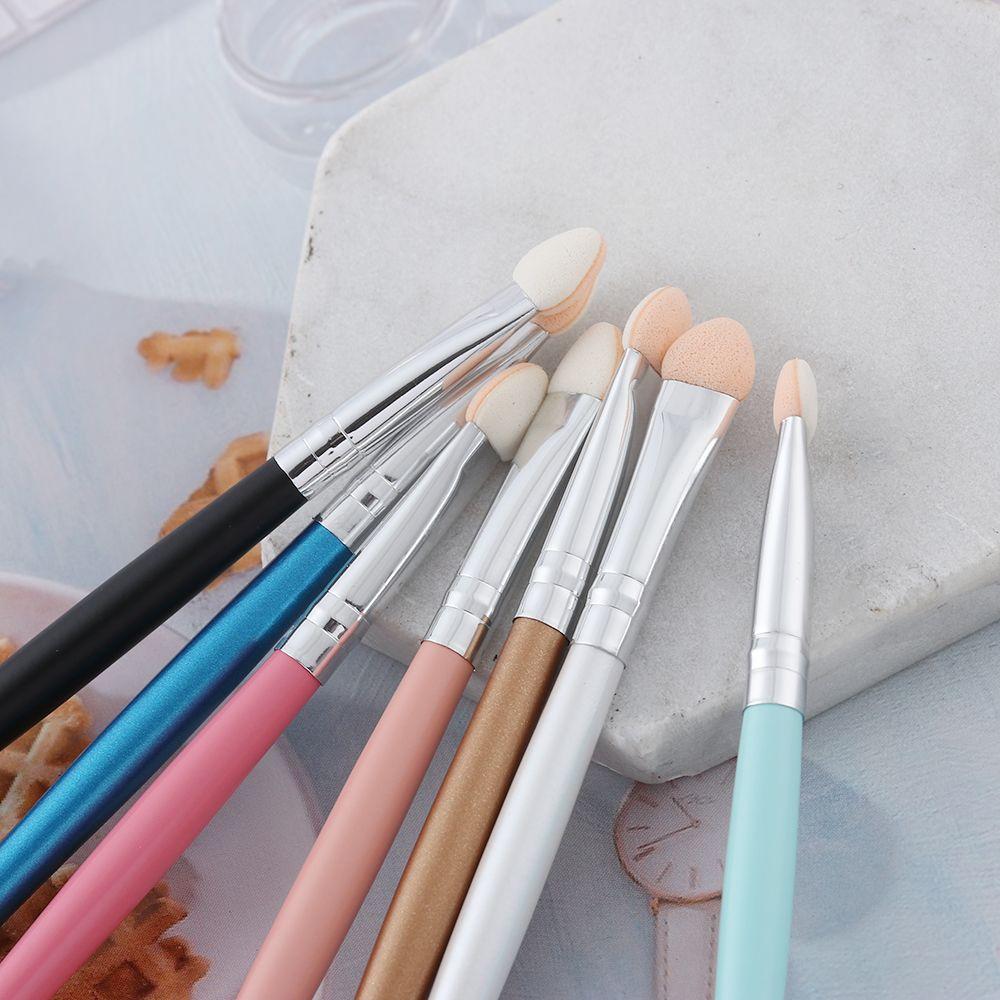 Long handle Portable Cosmetic Makeup Tools Eyeshadow Brush Eyebrow Sponge Stick Eyeliner