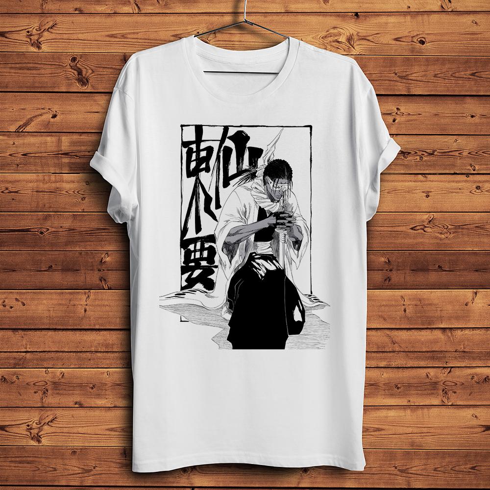 BLEACH Kyoraku Shunsui T-Shirt Vintage Anime Manga Print Oversized Cotton Short Sleeve High Quality Unisex Otaku Casual Loose Streetwear Tee