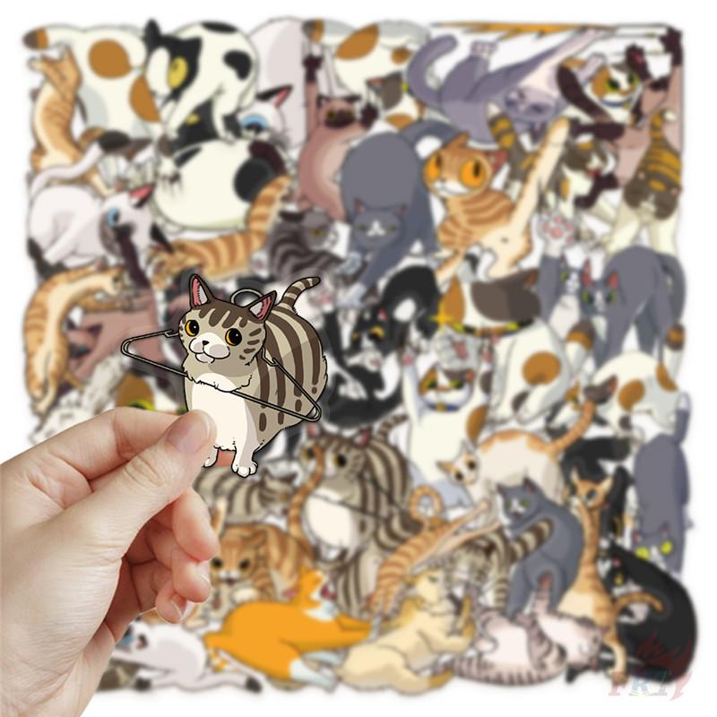 50Pcs/Set Naughty Cats Series 01. Scratch Marks PET Stickers Waterproof DIY Fashion Doodle Decals Stickers