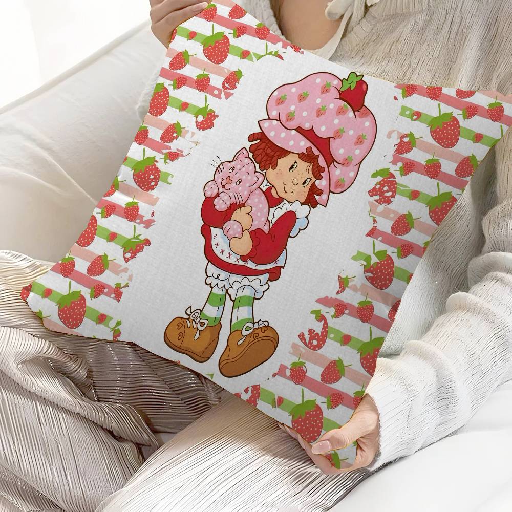 S_Strawberrys-S_Shortcakes Cushion Cover Decorative Pillow Sofa Home Decor Case Pillow Cases