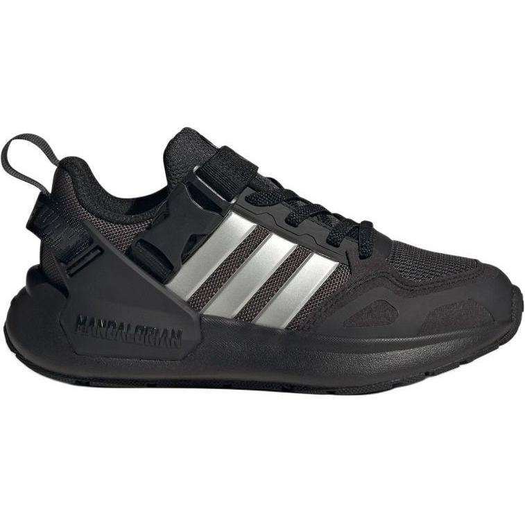 adidas The Mandalorian Runner Star Wars Carbon Silver Metallic Core Black (GS) Kids Sneakers IH1073