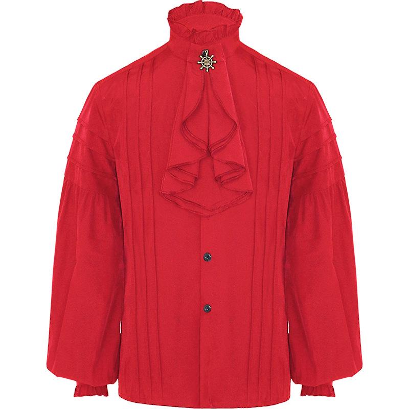 2025 Steampunk Retro Stehkragen Herrenmantel - Einfarbig Mode