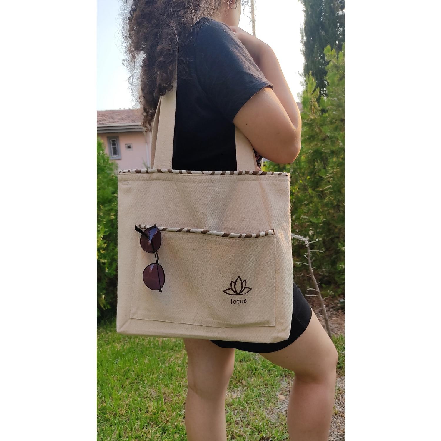 

Сумка из холщовой льняной ткани