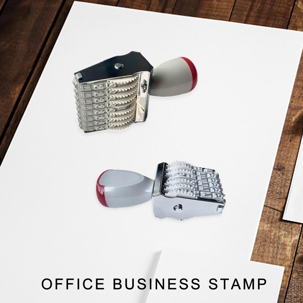 Gumové datumové razítko 6 číslic 8 číslic Gumové razítko Liniové datumové razítko Kancelářské razítko Rotační razítko pro Scrapbooking Balení Řemeslo