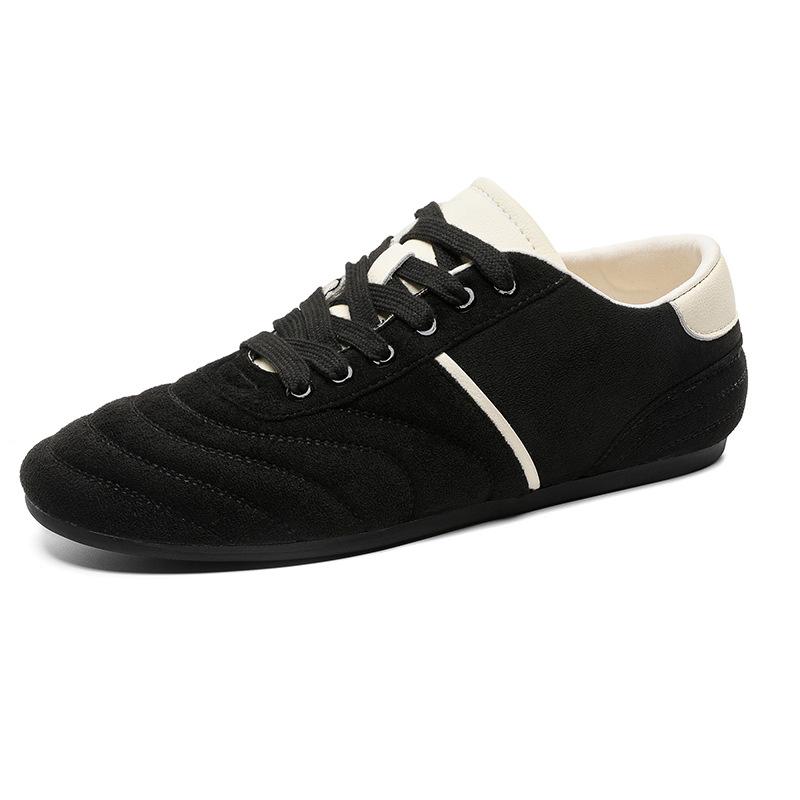 2025 new casual flat-bottomed trendy running shoes to work college style sports shoes breathable thin-soled German training shoes men's shoes