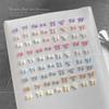 50Pcs Candy Color Bow Nail Art Parts Charms Mini Resin Ribbon Nail Rhinestones Diy Summer Nail Art Decor Accessories